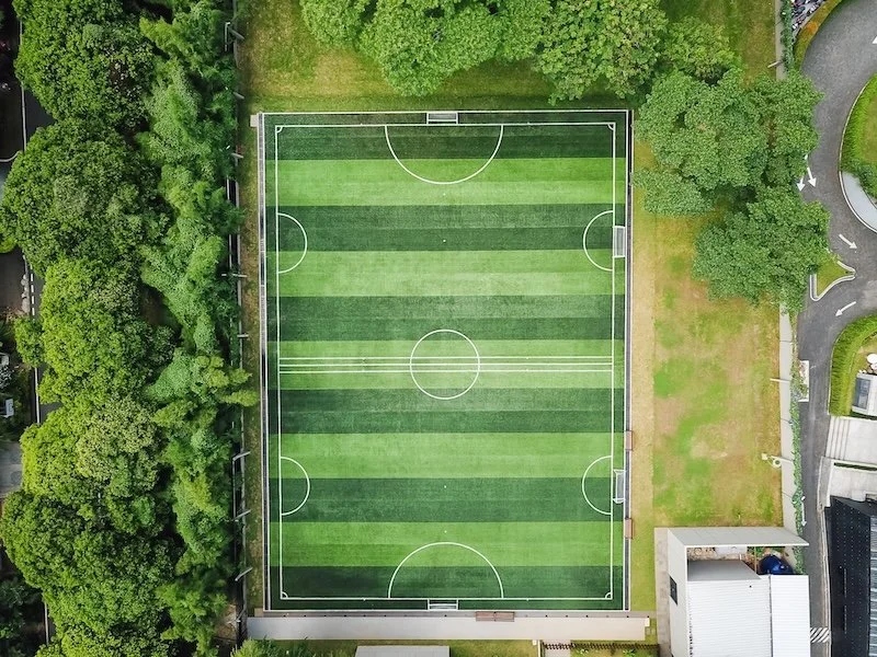 Full-size football pitch at ISJ