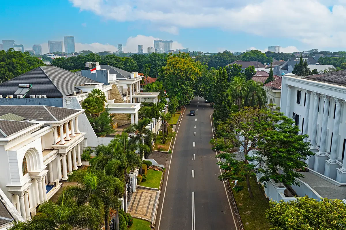 Pondok Indah neighbourhood, home to major private hospitals in South Jakarta