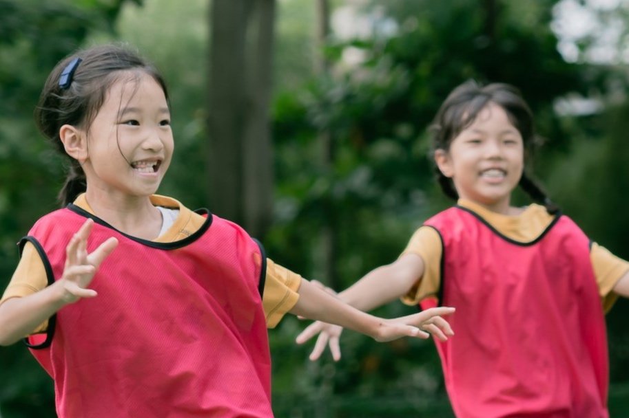 Happy ISJ children enjoying time outdoors